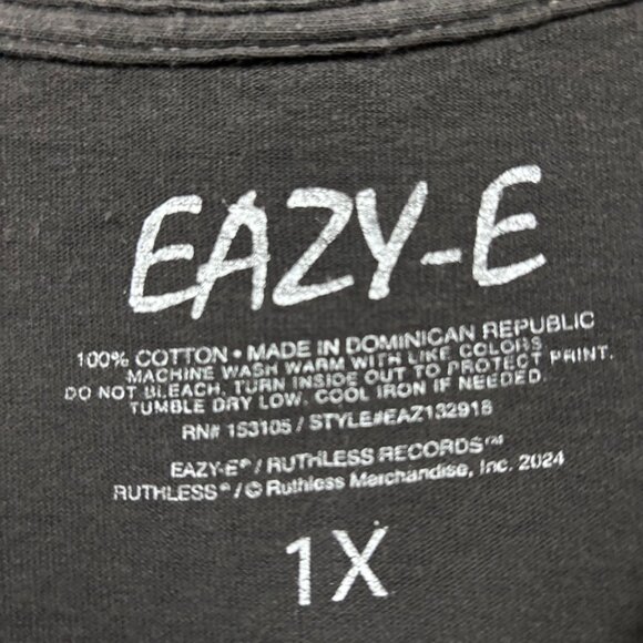Eazy-E Self Titled Hip Hop Graphic T-Shirt Size 1X - Picture 4 of 4
